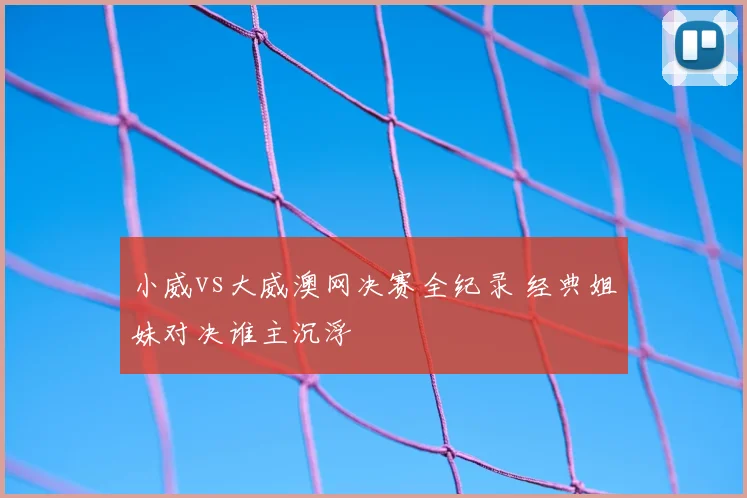 小威vs大威澳网决赛全纪录 经典姐妹对决谁主沉浮